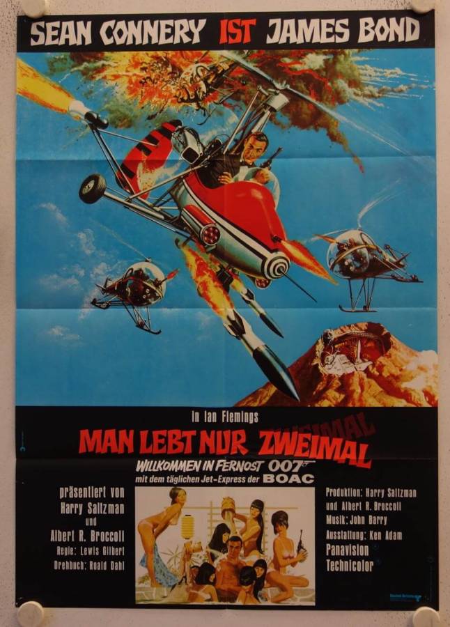 You only live twice re-release german movie poster
